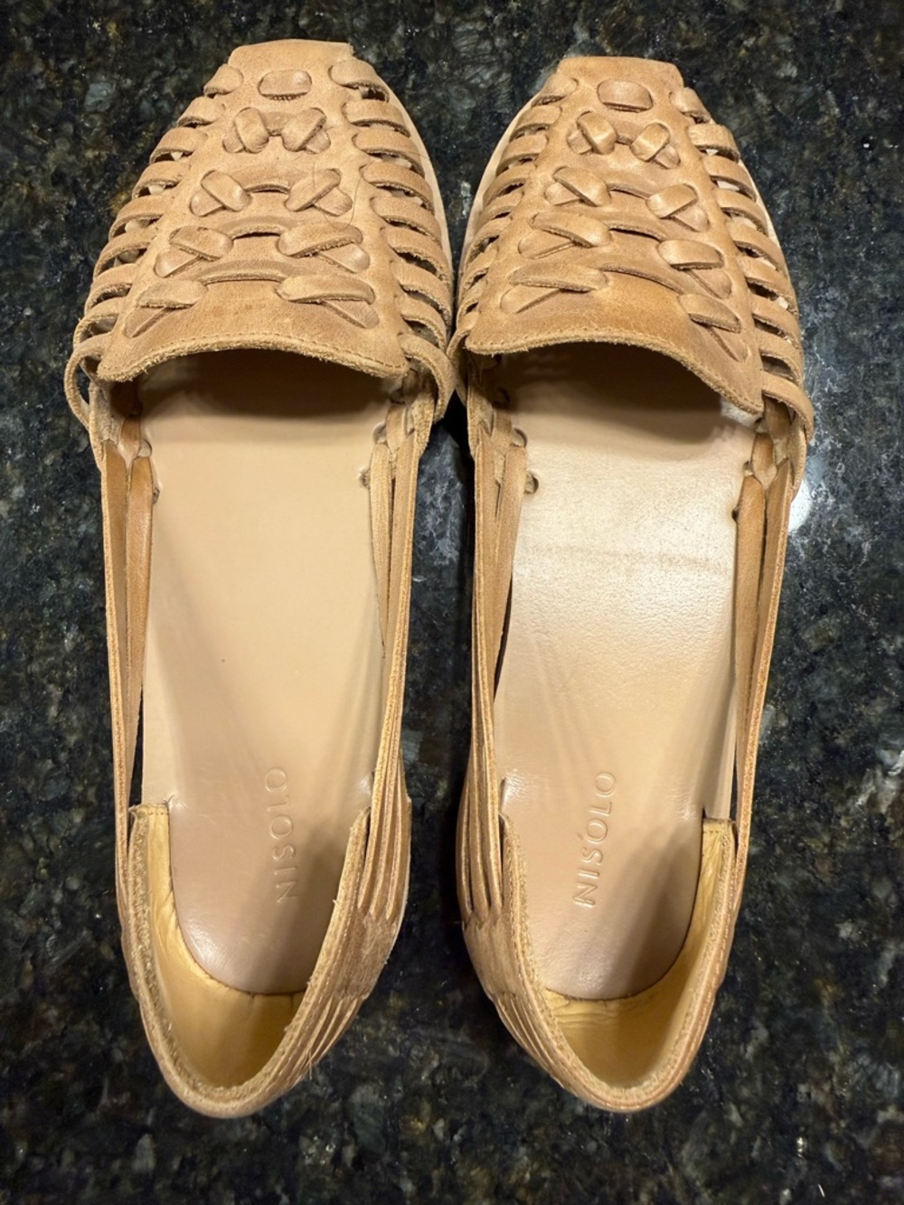 Nisolo Women's Tan Cutout Loafers - Picture 5 of 8